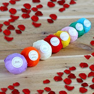 8 USA Made Vegan Bath Bombs Kit - Gift Set Ideas - Gifts For Women Ultra Lush Spa Fizzies - Best Gift Ideas