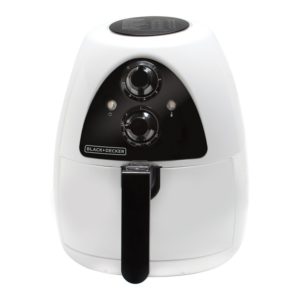 BLACK+DECKER Purify 2-Liter Air Fryer, White-Black, HF100WD