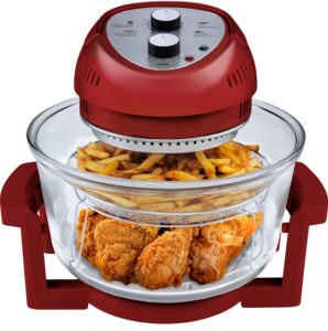 Big Boss Oil-less Air Fryer, 16 Quart, 1300 watt, Red