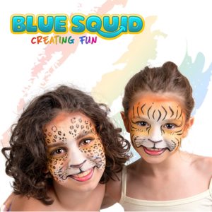 hot new toys for girls - Blue Squid Face Paint 12 Color Palette 30 Stencils, 3 Brushes