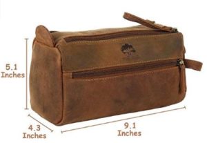 Buffalo Genuine Leather Toiletry Bag Copp Kit - Gift for Men