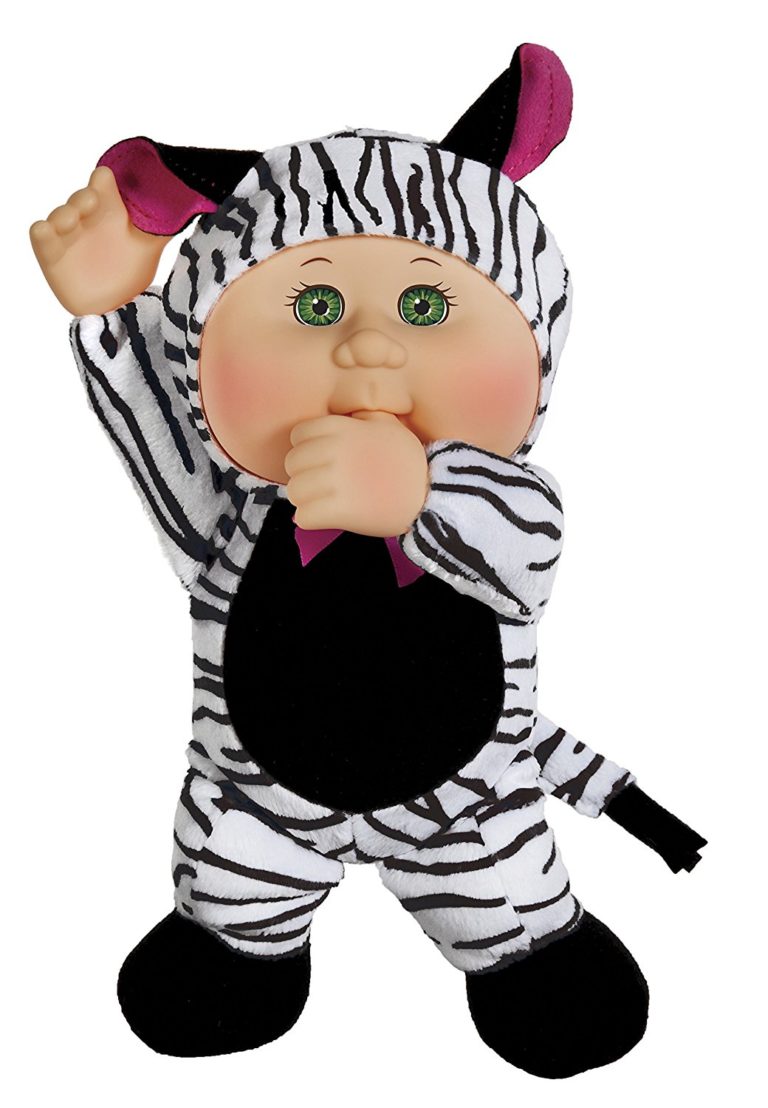 Cabbage Patch Cuties Safari Friends - 9in Tall Keiko Zebra Cutie Doll