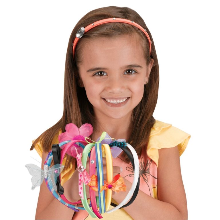 Creativity for Kids Fashion Headbands Craft Kit, Makes 10 Unique Headbands