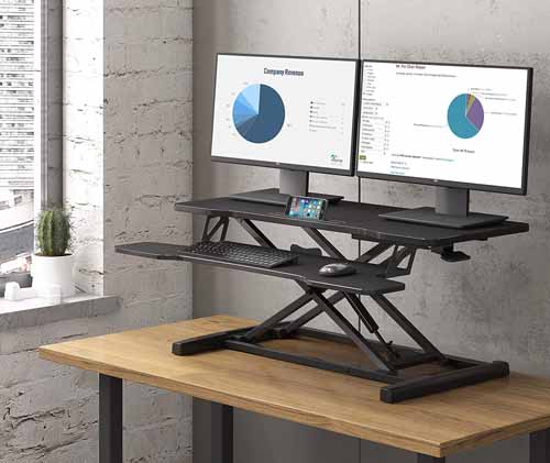 Adjustable Standing Home Office Desk Ideas from FitUEyes