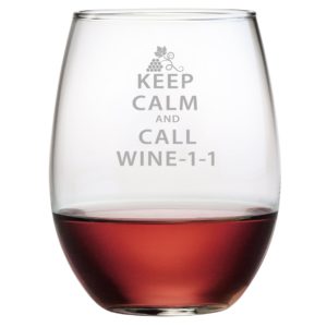 Fineware - Keep Calm Call Wine-1-1 Funny Stemless Wine Glass