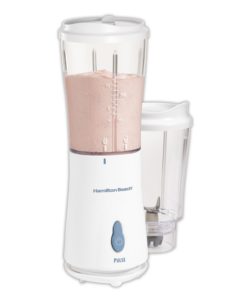 Hamilton Beach Personal Single Serve Blender with 2 Jars and 2 Lids, White (51102)