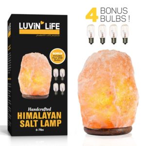Best Gift Ideas for Mom - Himalayan Salt Lamp in Gift Box. Pink Crystal Rock. The Perfect Gift for Mom ! Dimmer Switch. Hymalain Himilian