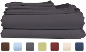 King Size Sheet Set - 6 Piece Set - Hotel Luxury Bed Sheets - Breathable & Cooling Sheets - Gray - Grey Bed Sheets