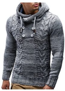 Best Gifts for Him Father's Day, Birthday, Christmas, Valentines 2018 2019 - Leif Nelson LN20227 Men's Knitted Pullover
