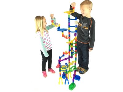 gift ideas for girls - Marble Genius Marble Run Super Set - 85 Translucent Marbulous Pieces + 15 Glass Marbles
