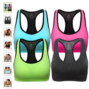 Mirity Women Racerback Sports Bras - High Impact Workout Gym Activewear Bra