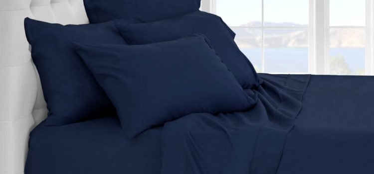 Premium 1800 Ultra-Soft Microfiber Sheet Set Twin Extra Long - Double Brushed - Hypoallergenic - Wrinkle Resistant (Twin XL, Dark Blue)