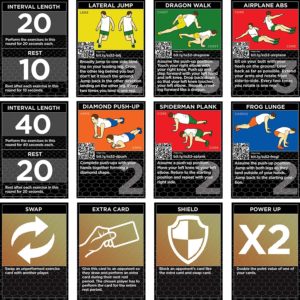 The HIIT Interval Workout Game by Stack 52 Bodyweight Exercises, No Equipment Needed