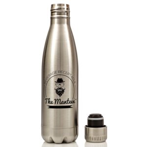 The Manteen - Great Gifts For Men!, Keeps Your Beverage Hot or Cold all day, Stainless Steel Water Bottle, Double Walled
