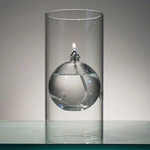 The Modern Transcend Clear Glass Oil Lamp is a Unique Gift for Her