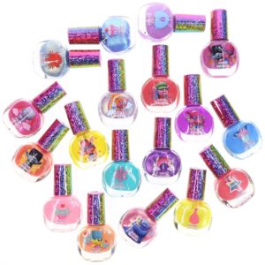 TownleyGirl Dreamworks Trolls Best Peel-Off Nail Polish, Deluxe Gift Set for Kids, 18 Count Colors, some with Glitter