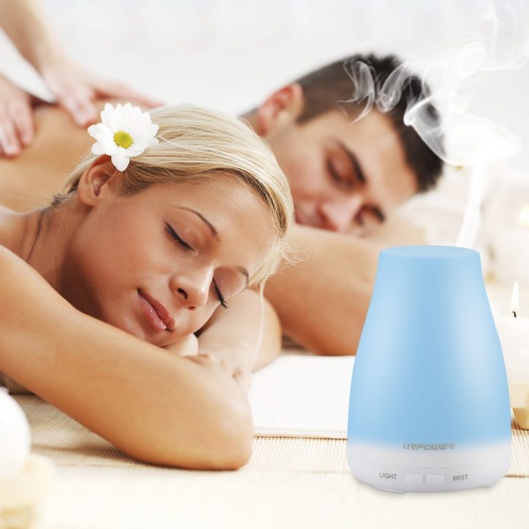 URPOWER 2nd Version Essential Oil Diffuser, 100ml Aroma Essential Oil Cool Mist Humidifier with Adjustable Mist Mode