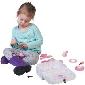 Wooden Girls Pretend Beauty Playset With All Beauty Accessories By Dragon Drew (10 PC Set)