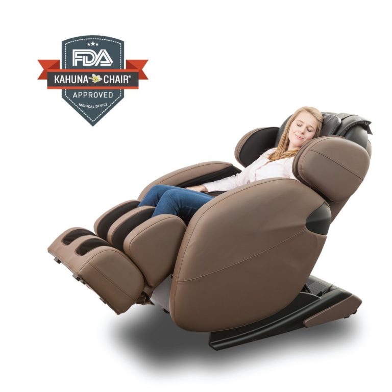Zero Gravity Full-Body Kahuna Massage Chair Recliner LM6800 with yoga & heating therapy (Brown)